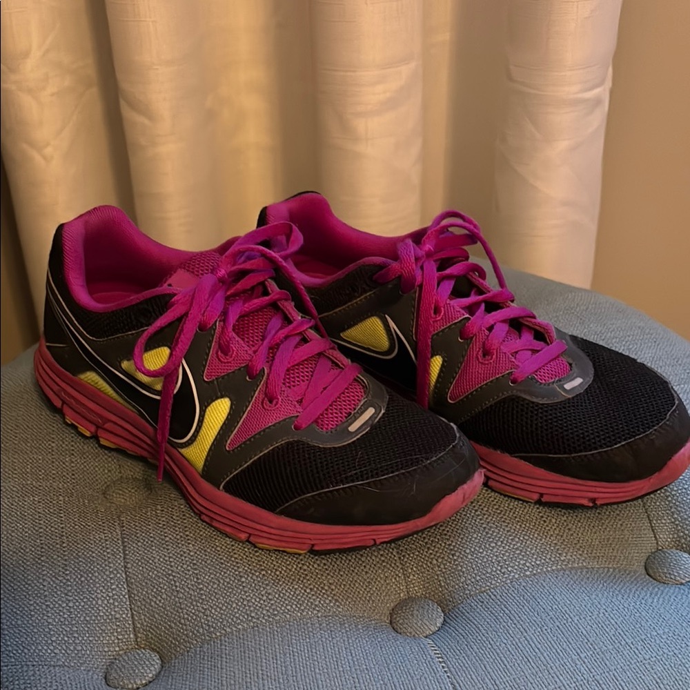Women's Nike Black and Purple Athletic Shoes
